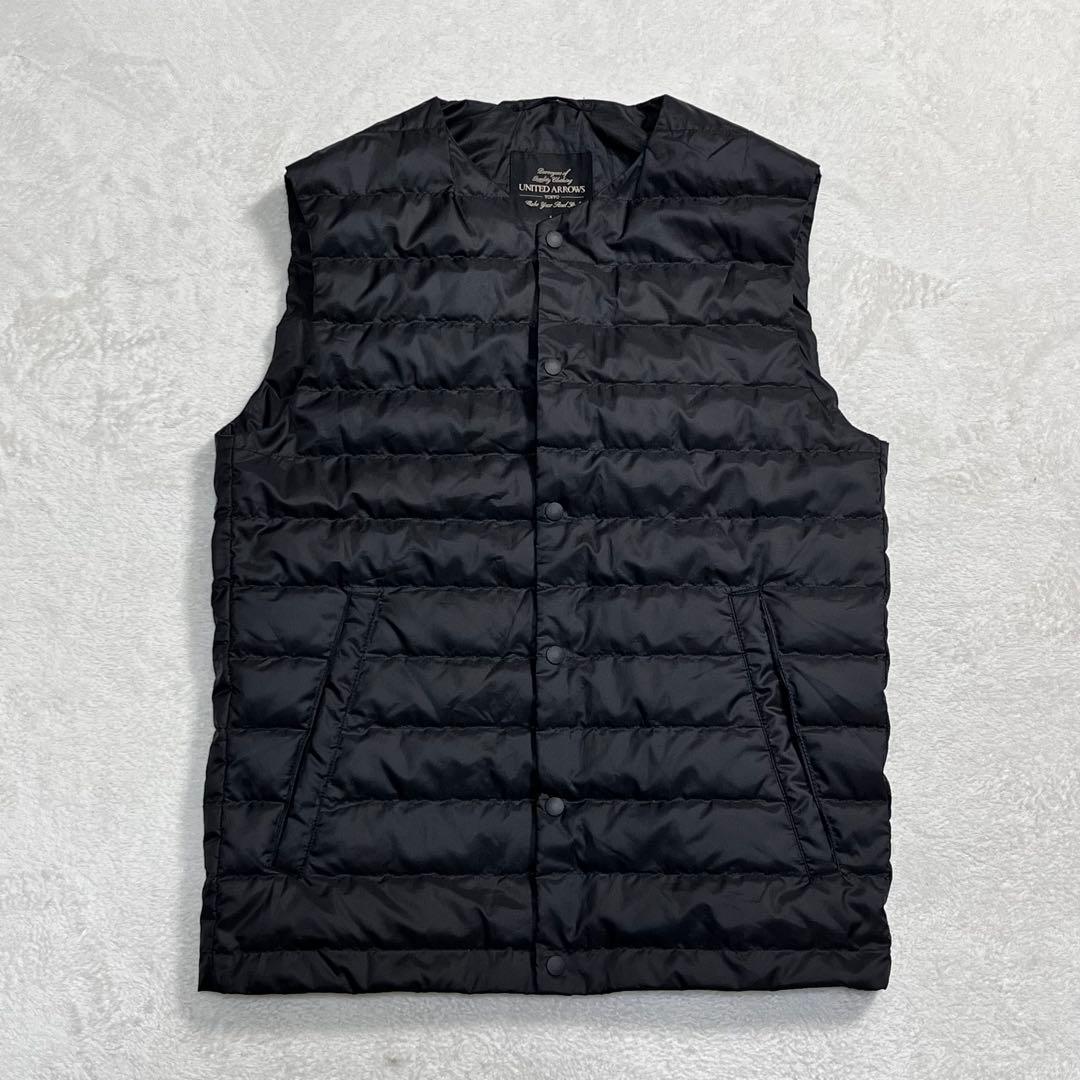 『ユナイテッドアローズ』3WAYステンカラーコート ヘリンボーン ライナーダウン