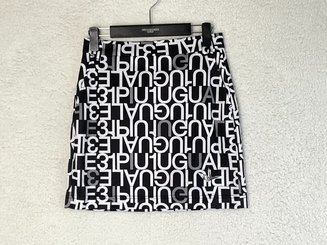 サイズM【未使用】1piu1uguale3 GOLF ロゴミックススカート