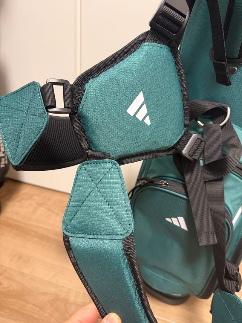 新品未使用adidas アディダス スリーストライプス スタンド式キャディバッグ