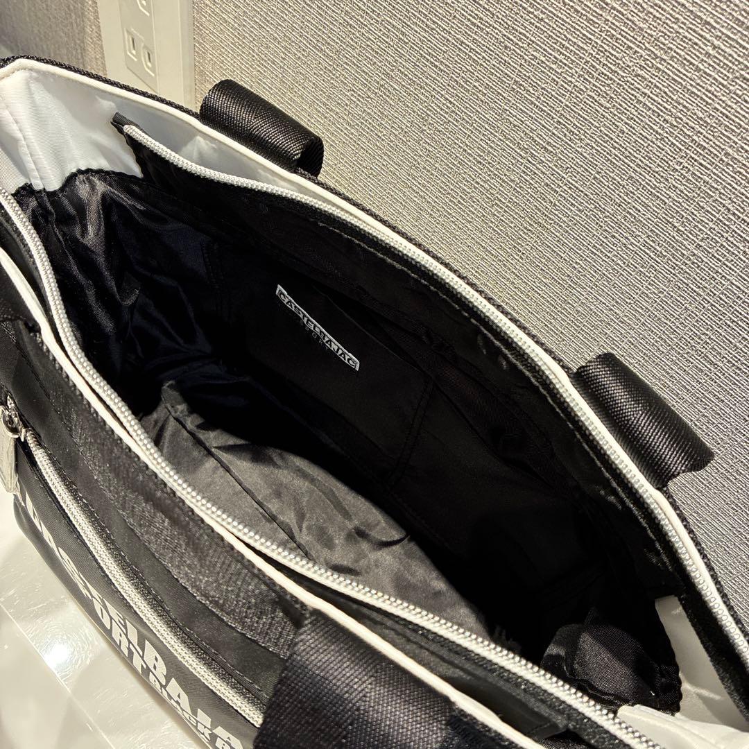 カステルバジャック ミニ トートバッグ ゴルフ BEAR総柄 ホワイト