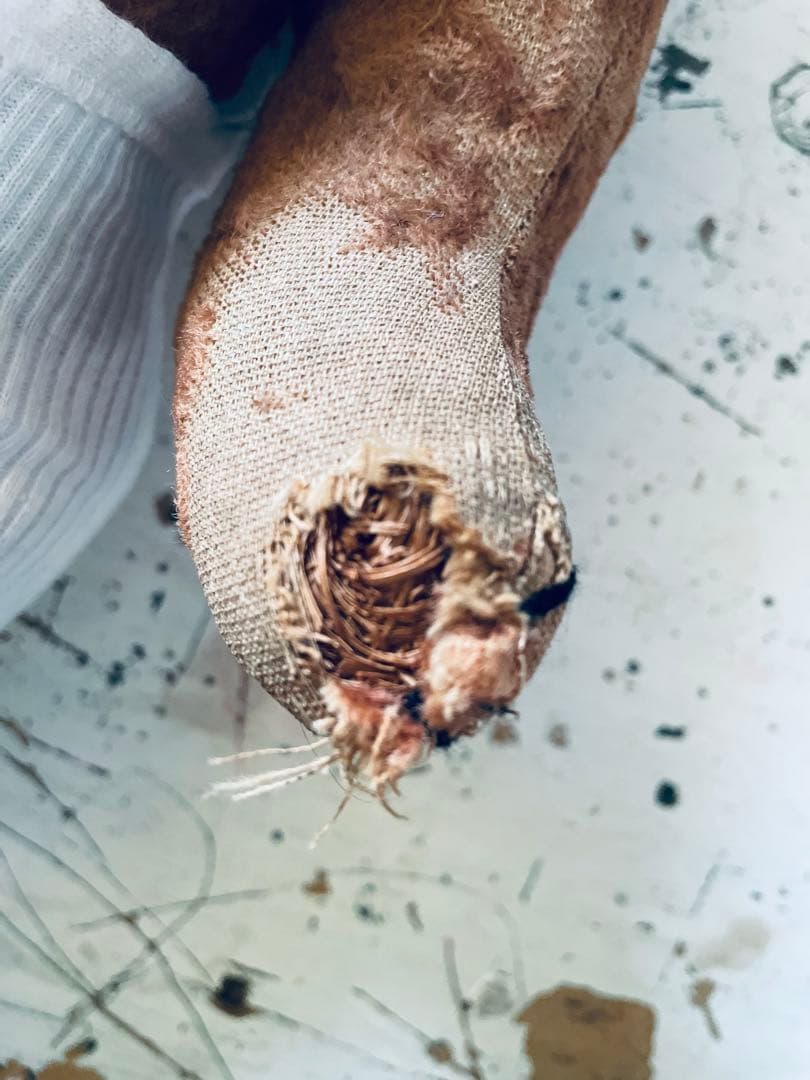 ¨*•.¸¸☆*・フランス アンティークベア ブロカント 襤褸　•*¨.¸¸☆*