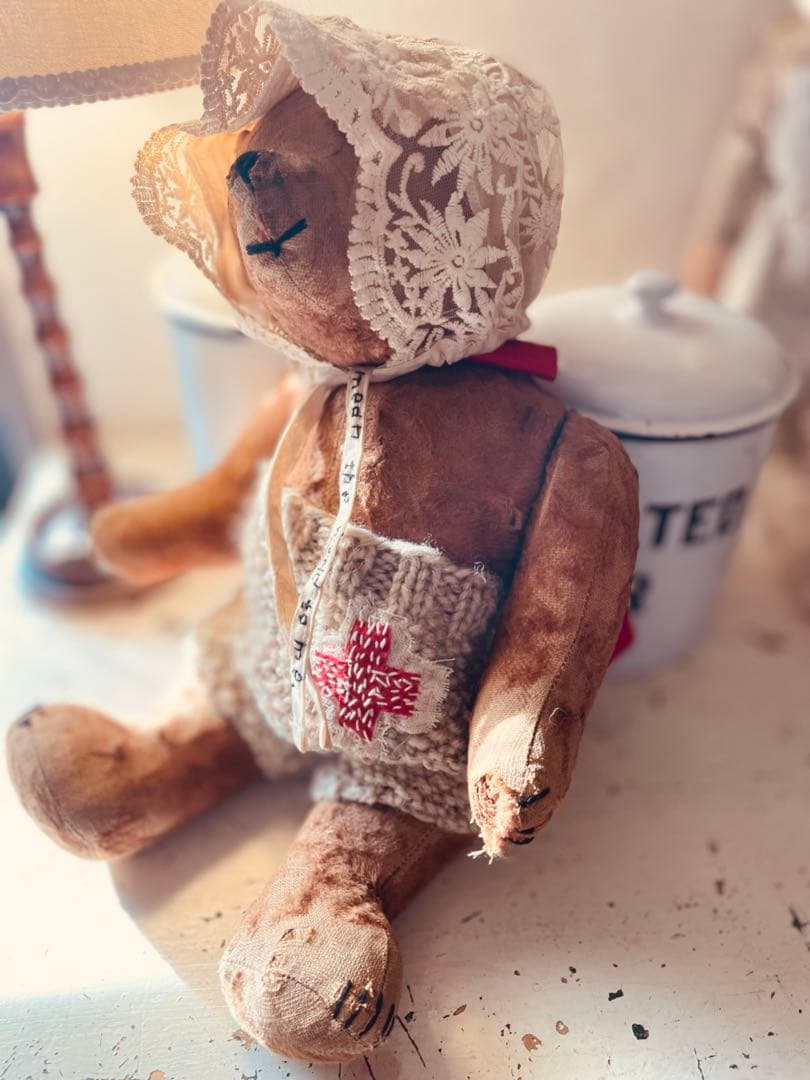 ¨*•.¸¸☆*・フランス アンティークベア ブロカント 襤褸　•*¨.¸¸☆*