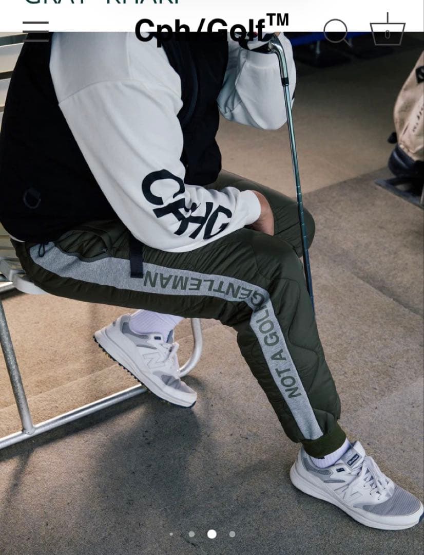 Cph/Golf キルティングパンツ Lサイズ