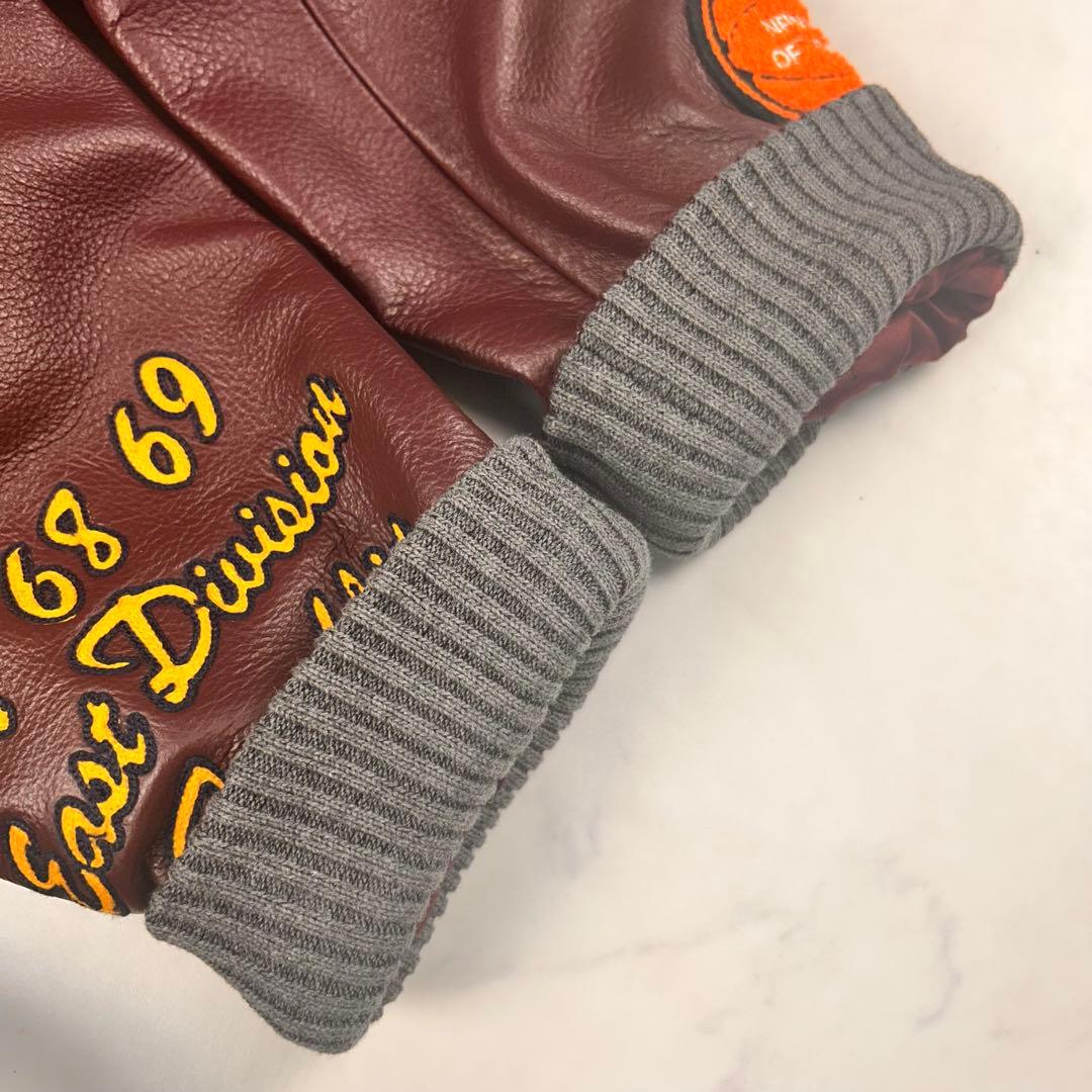 3L 新品タグ付き✨ フランクリンマーシャル スタジャン デカワッペン レザー