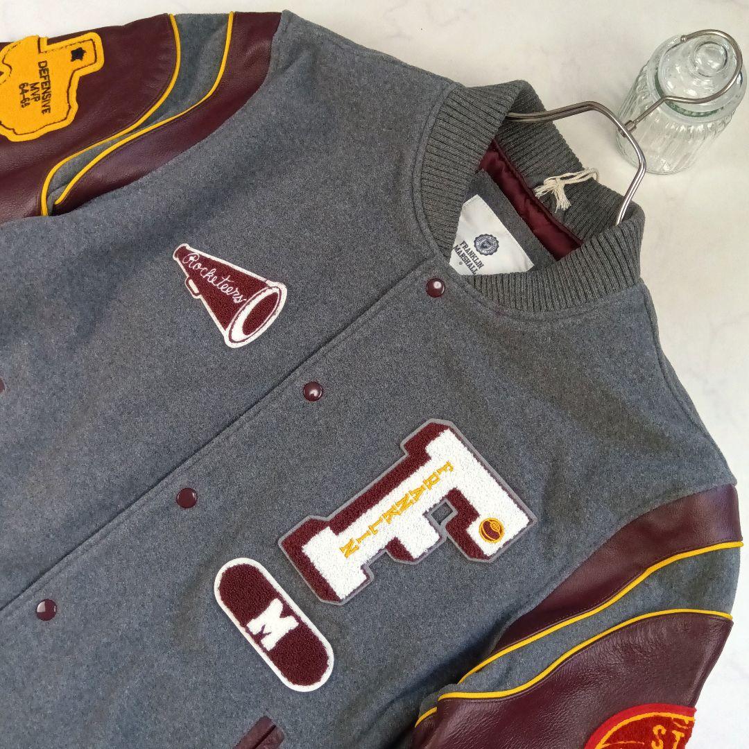 3L 新品タグ付き✨ フランクリンマーシャル スタジャン デカワッペン レザー