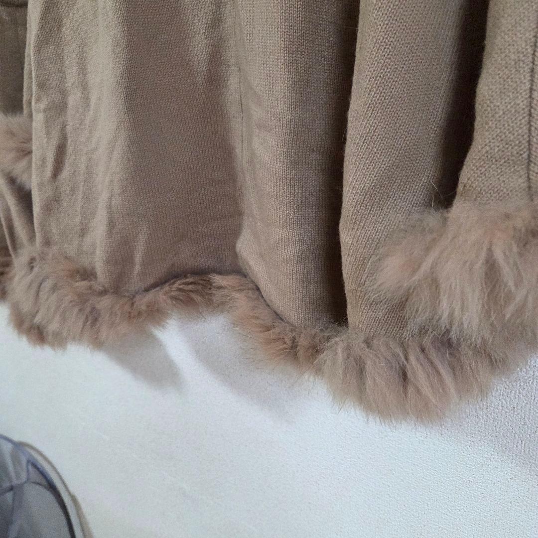 ★angel様★Coomb luxe/ベスト/ポンチョ/フォックスファー/カシミ