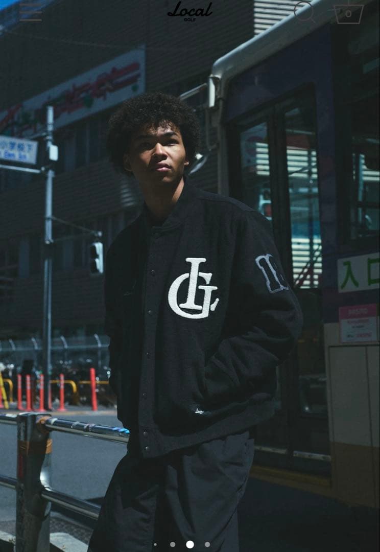 新品 local golf ローカルゴルフ Melton Varsity JKT