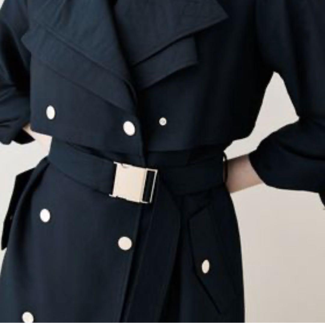 【新品】タグ付きKaren Millen ブラックコート　ゴールドボタン