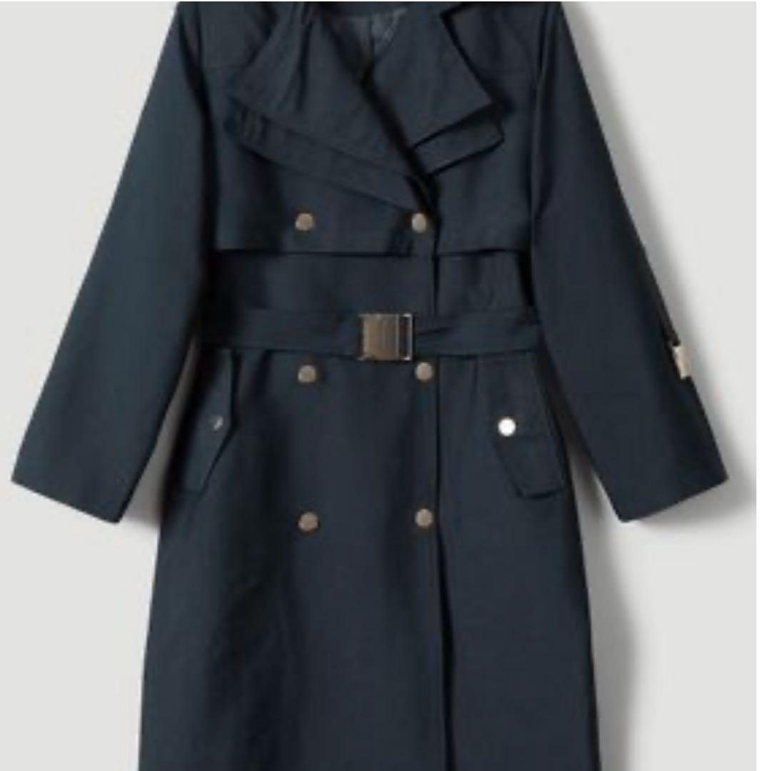 【新品】タグ付きKaren Millen ブラックコート　ゴールドボタン