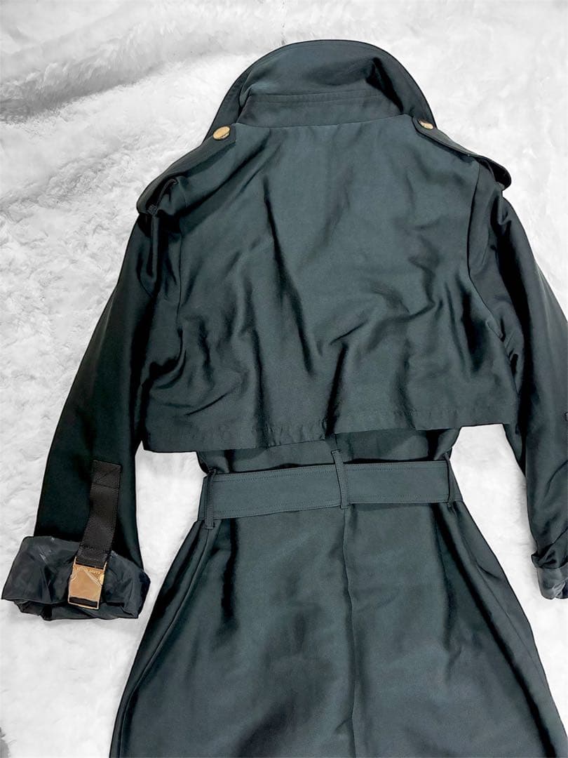 【新品】タグ付きKaren Millen ブラックコート　ゴールドボタン