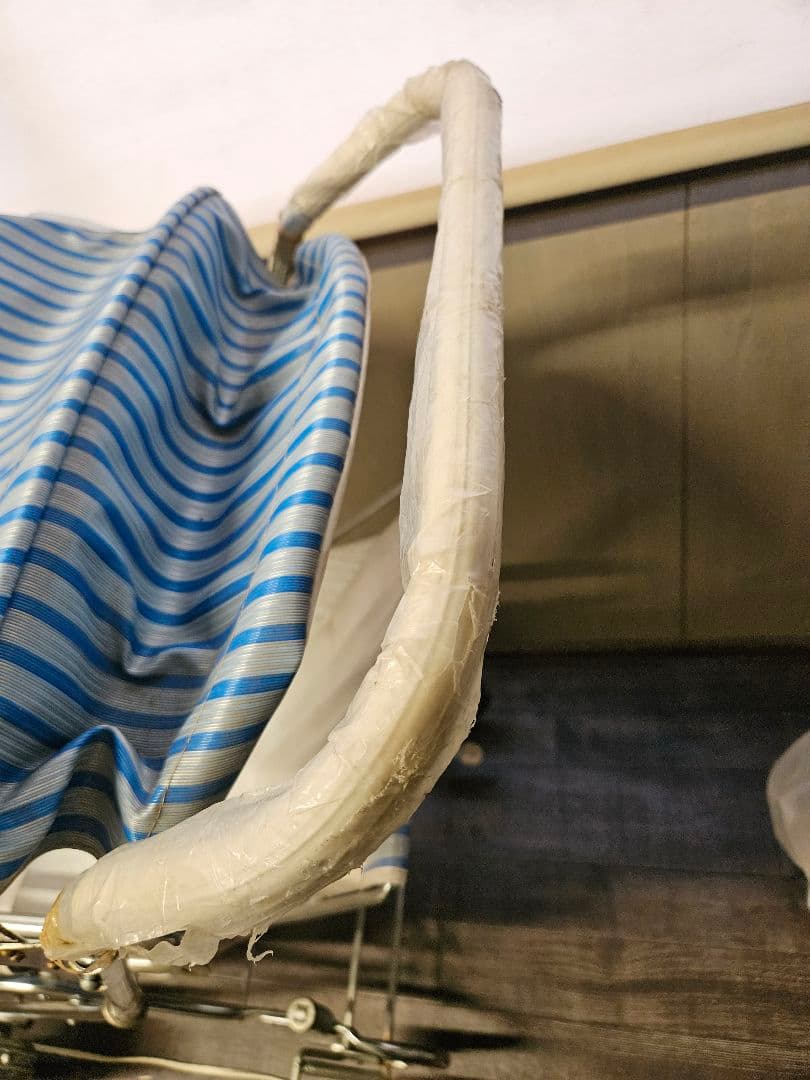 ベビーカー 昭和レトロ 東京 TOKYO さつき号 青 ブリキ