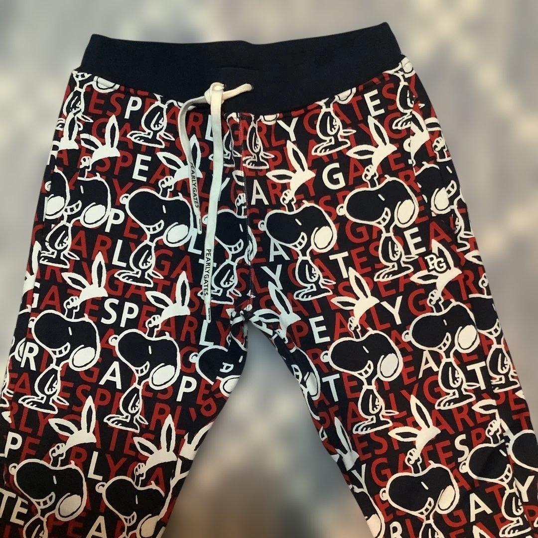 PEARLY GATES スヌーピー柄 ジョガーパンツ サイズ4