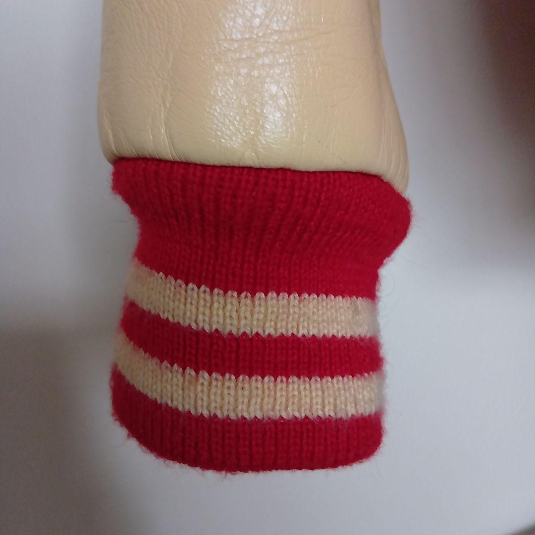 鶺*鴒様 VAN JACKET INC. スタジャン レッド/ベージュ