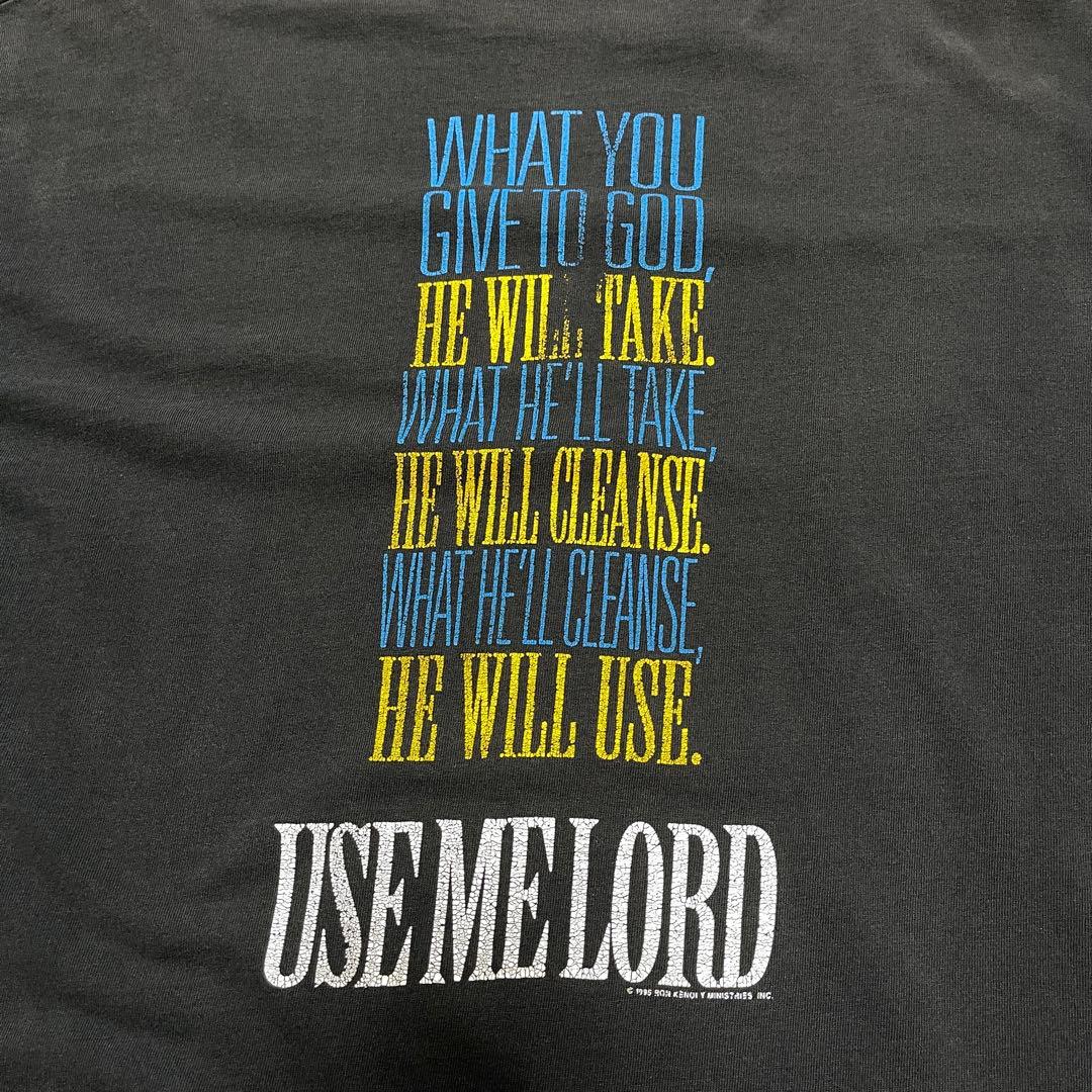 90s アーティストTシャツ RONKENOLY フェード　 ボロ USA製