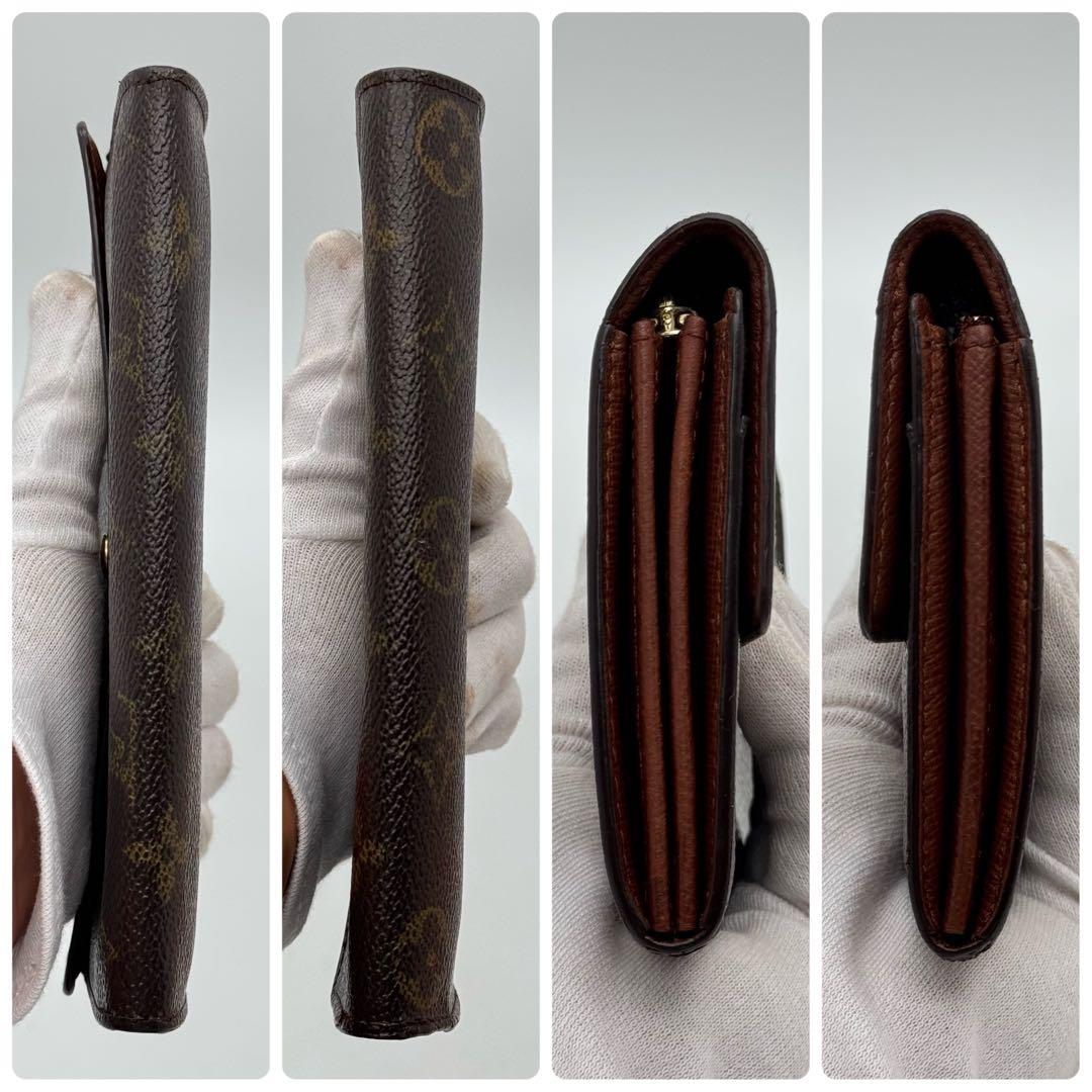 【美品】ルイヴィトン　モノグラム　ポシェット・ポルトモネ・クレディ　長財布