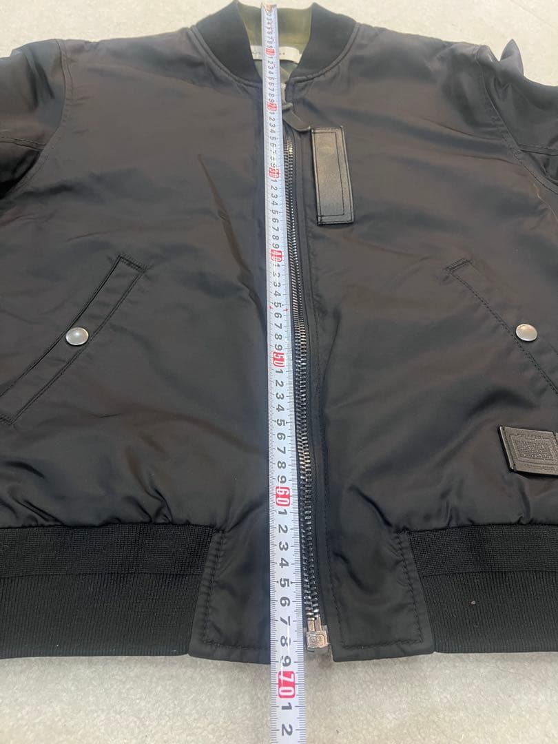 専用　COACH コーチ　リバーシブル　ブラック MA-1ジャケット　L