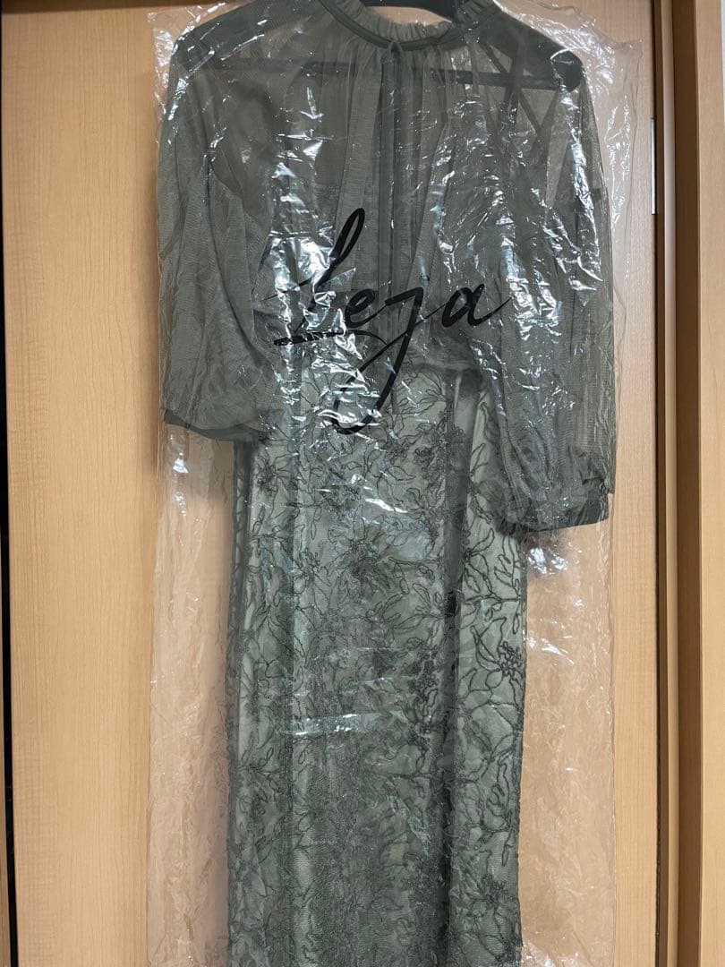 パフスリーブシアーボレロ刺繍マーメイドシルエットキャミワンピースセットアップ