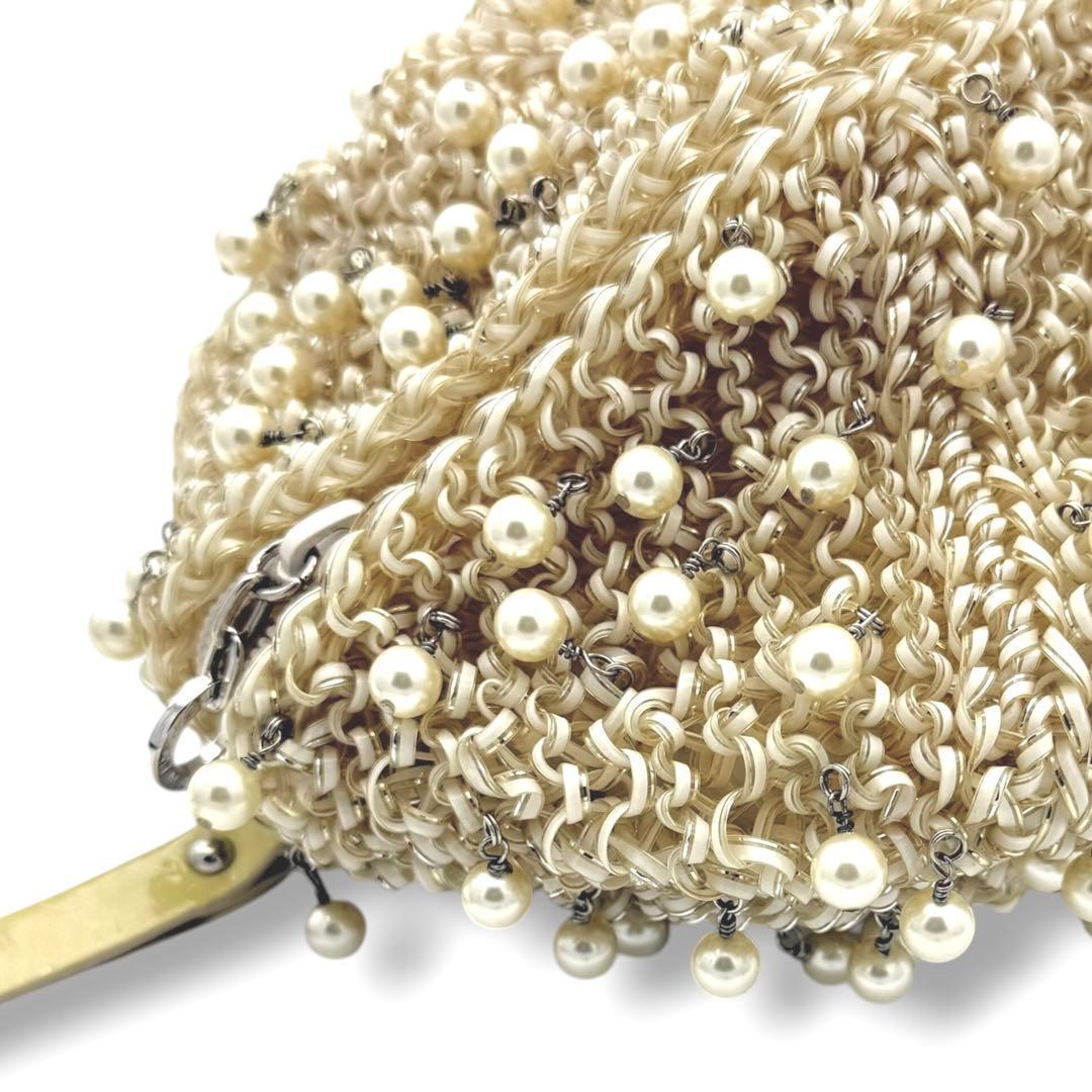 【レア品】アンテプリマ　パール　ワイヤーバッグ パーティーバッグ　ハンドバッグ