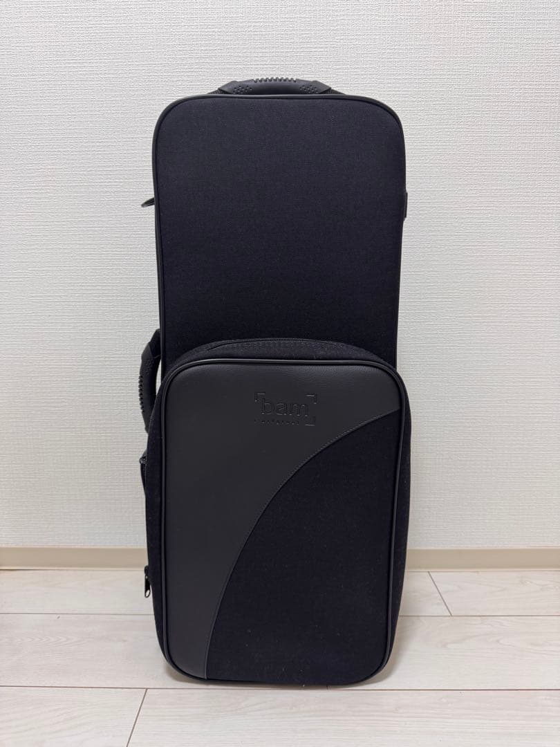 BAMトレッキングケース3021Sアルトサックス美品ブラックバムセミハードケース