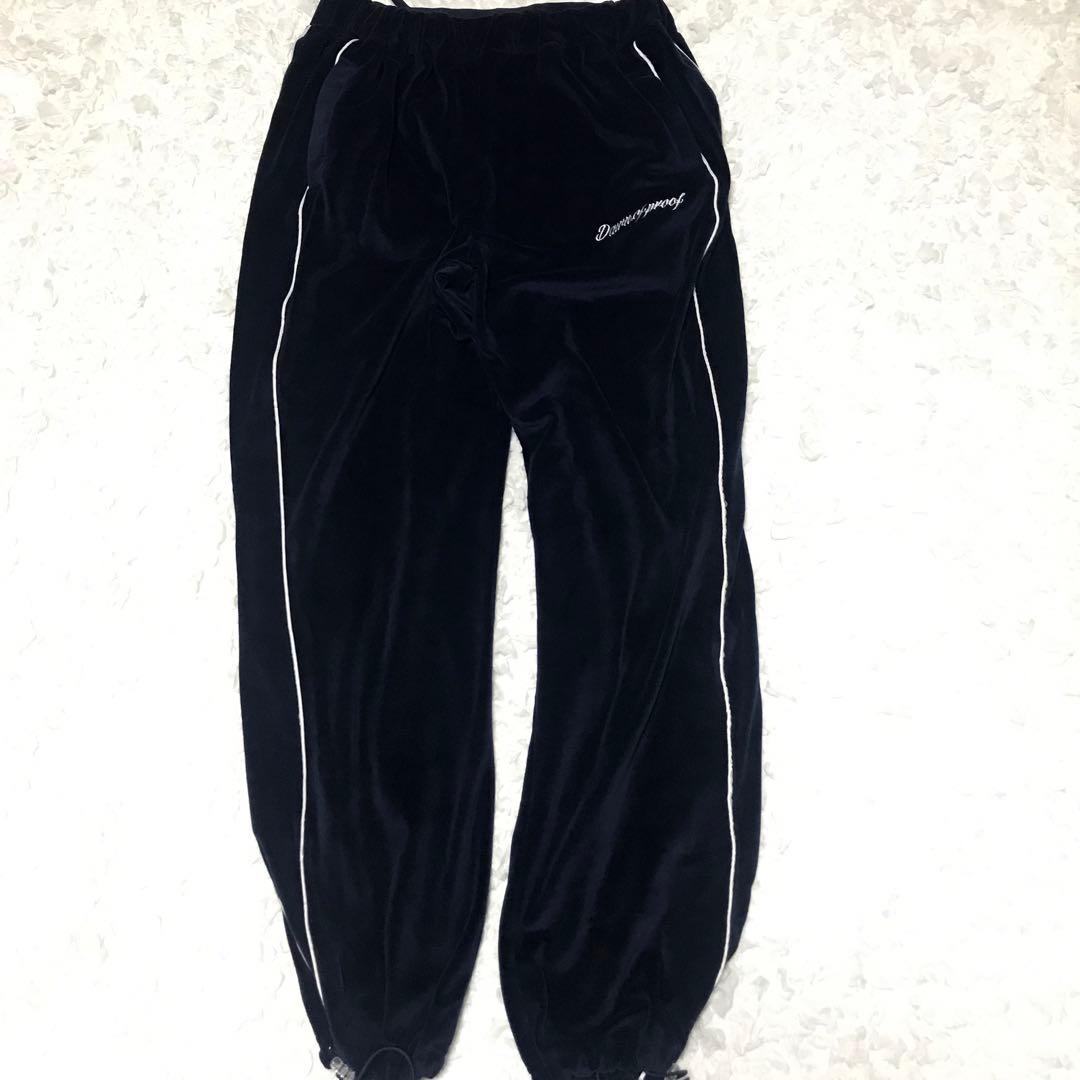 dawn of proof ロサンゼルス ベロア セットアップ　紺 XL