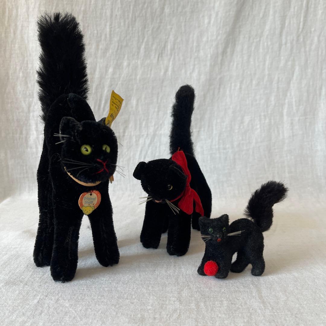 アンティーク 黒ねこKunstlerschutz ワグナー西ドイツ