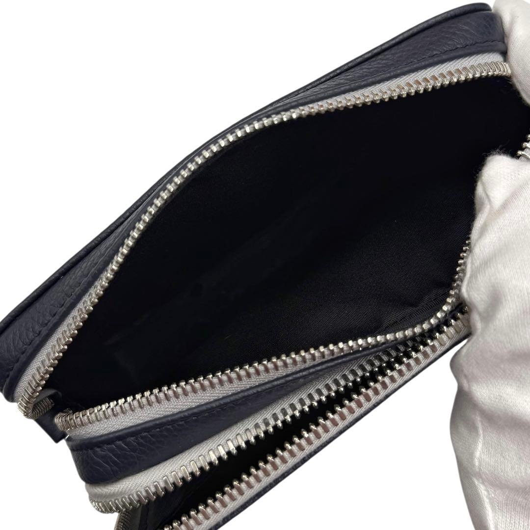 6175 極美品 ディオール ダブルジップポケット ショルダーバッグ 20AW