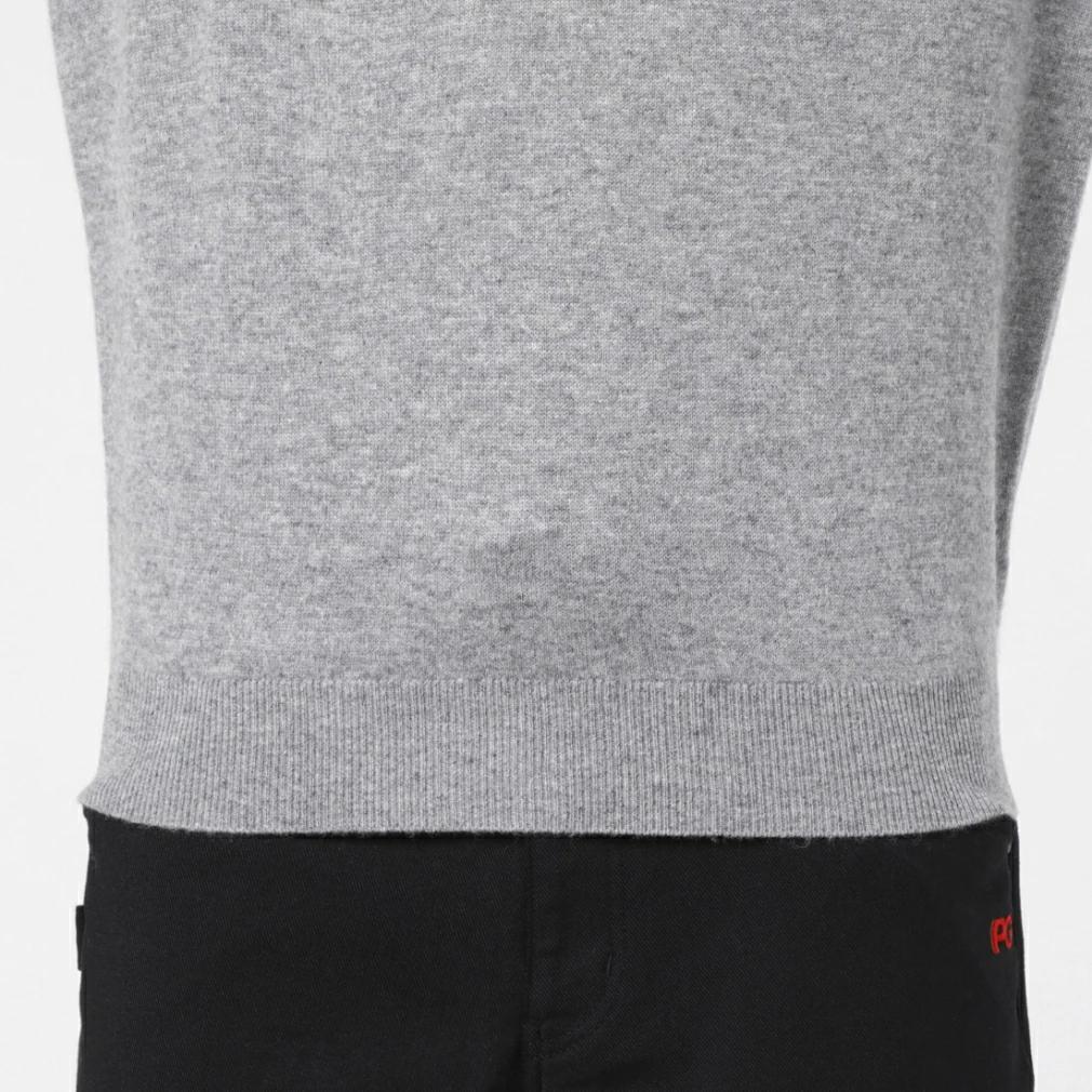 未使用 カシミヤ ハイネックニットセーター カシミヤ100% 6 XL グレー