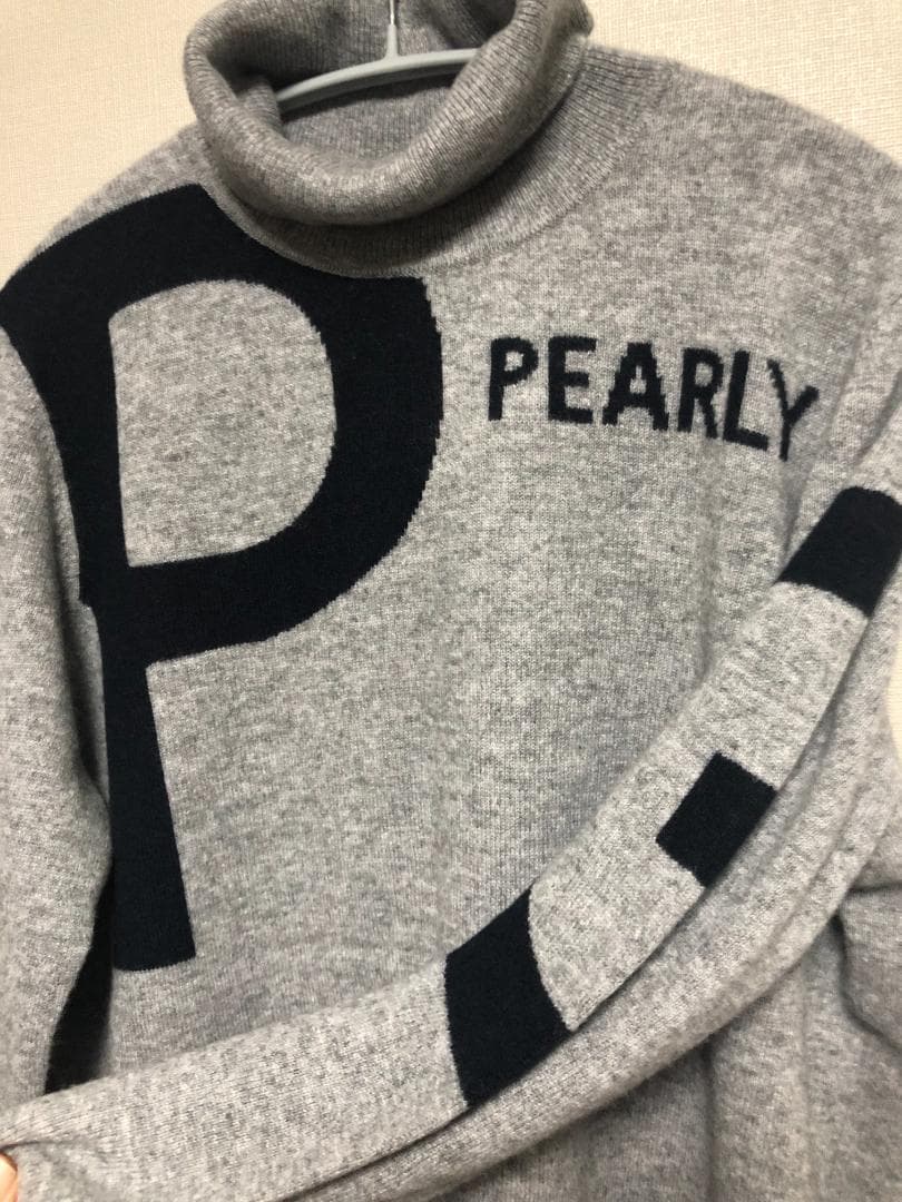 未使用 カシミヤ ハイネックニットセーター カシミヤ100% 6 XL グレー