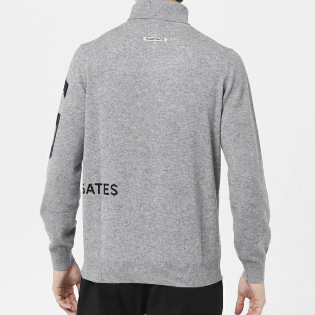 未使用 カシミヤ ハイネックニットセーター カシミヤ100% 6 XL グレー