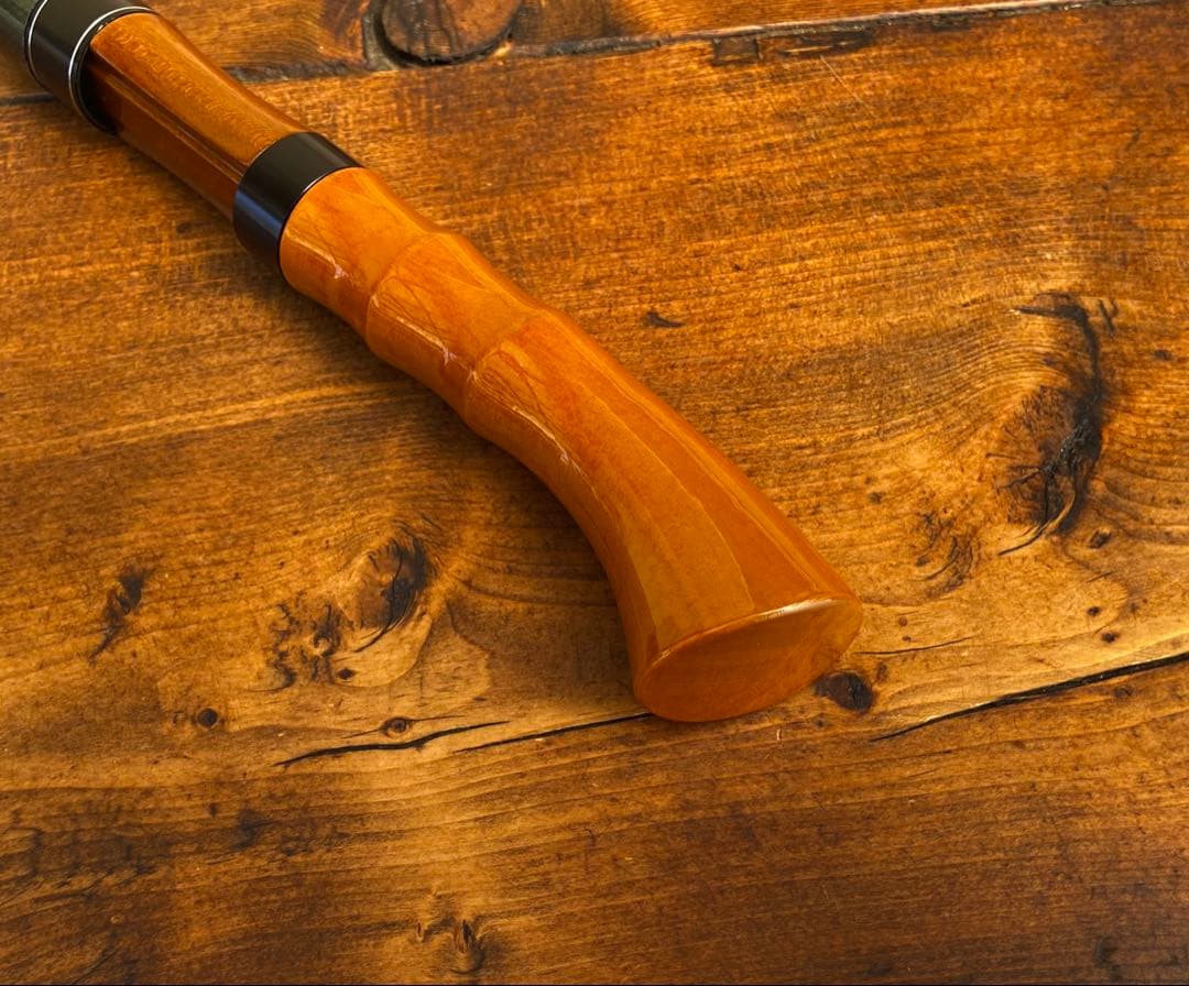 トラウトロッド　スピニングロッド　渓流釣り　ウッドグリップ　　天然木グリップ