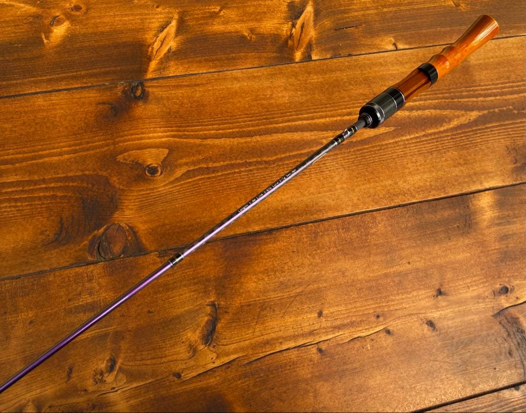 トラウトロッド　スピニングロッド　渓流釣り　ウッドグリップ　　天然木グリップ