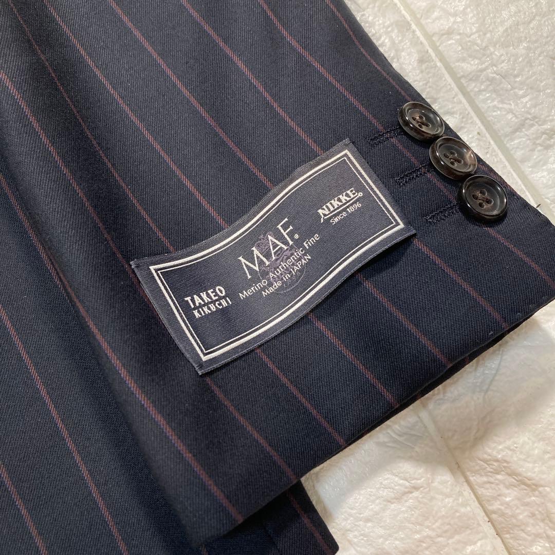 キヨ様専用 タケオキクチ スーツ ジャケット ダブル MAF ストライプ