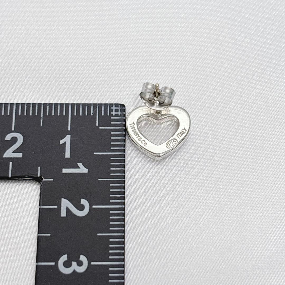 【美品】 ティファニー センチメンタル ハート ピアス オープンハート A483