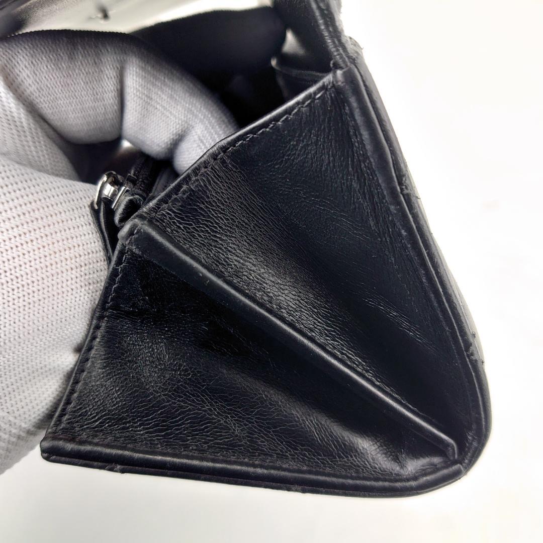 【美品】シャネル　マトラッセ　フラップ長財布　ラムスキン　1208