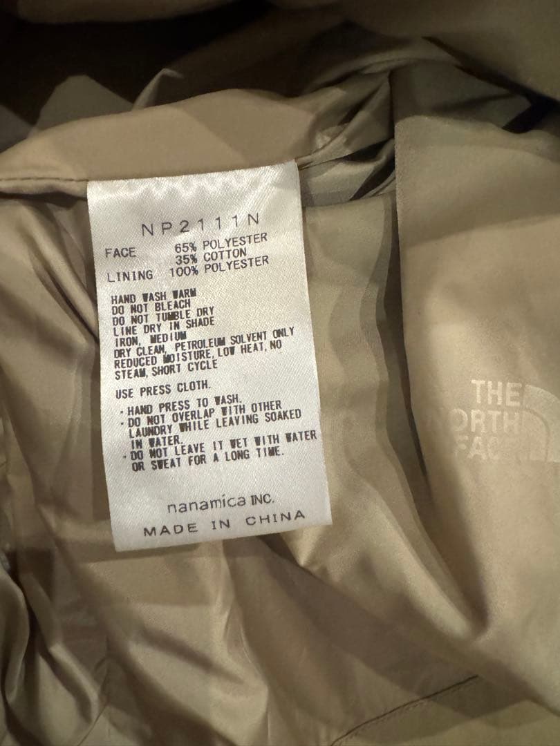 The North Face ベージュ ステンカラーコート