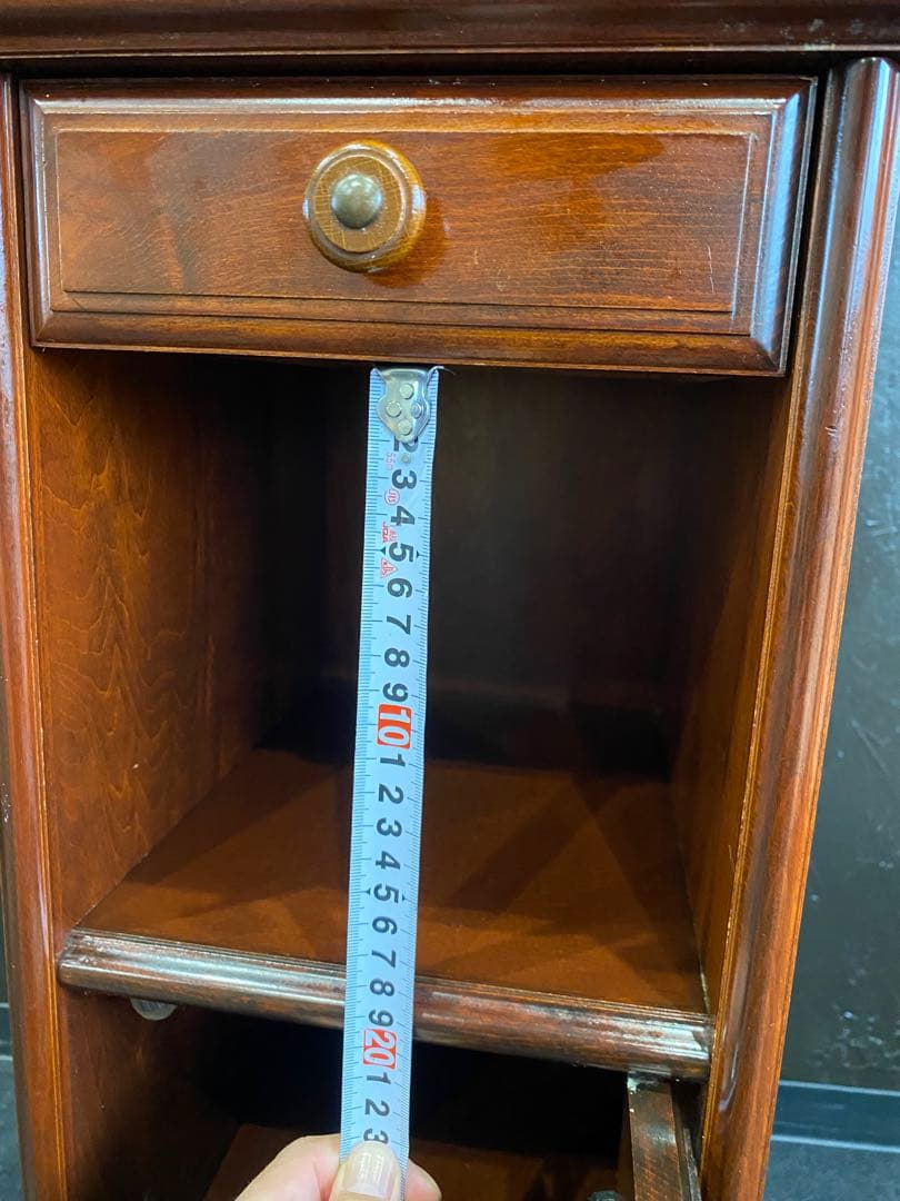 ヴィンテージ マルニ　電話台　花台　木製　レトロ　昭和