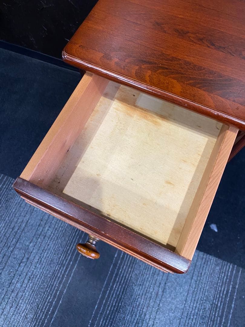 ヴィンテージ マルニ　電話台　花台　木製　レトロ　昭和