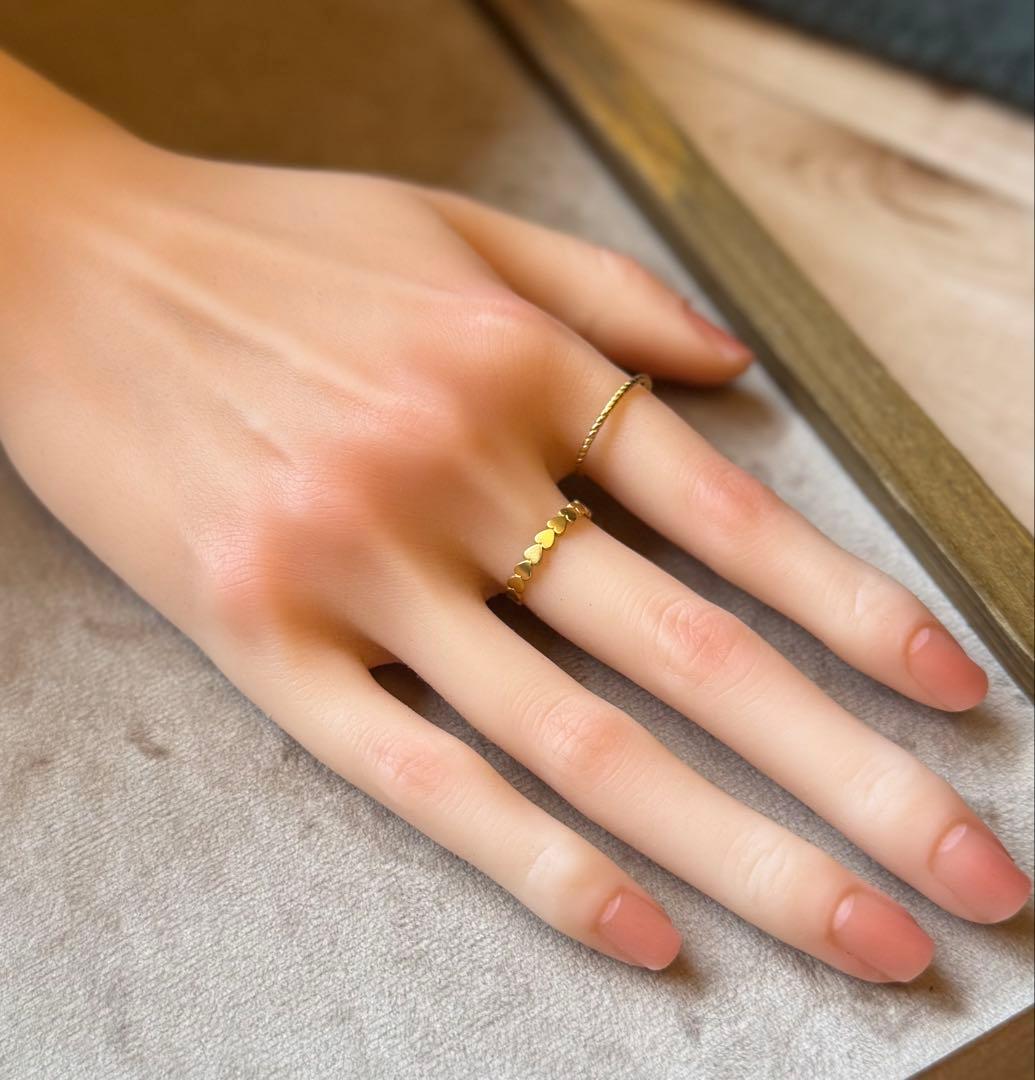 現行品◆マリーエレーヌドゥタイヤック◆K20*ラブバンドリング*14号*ハート