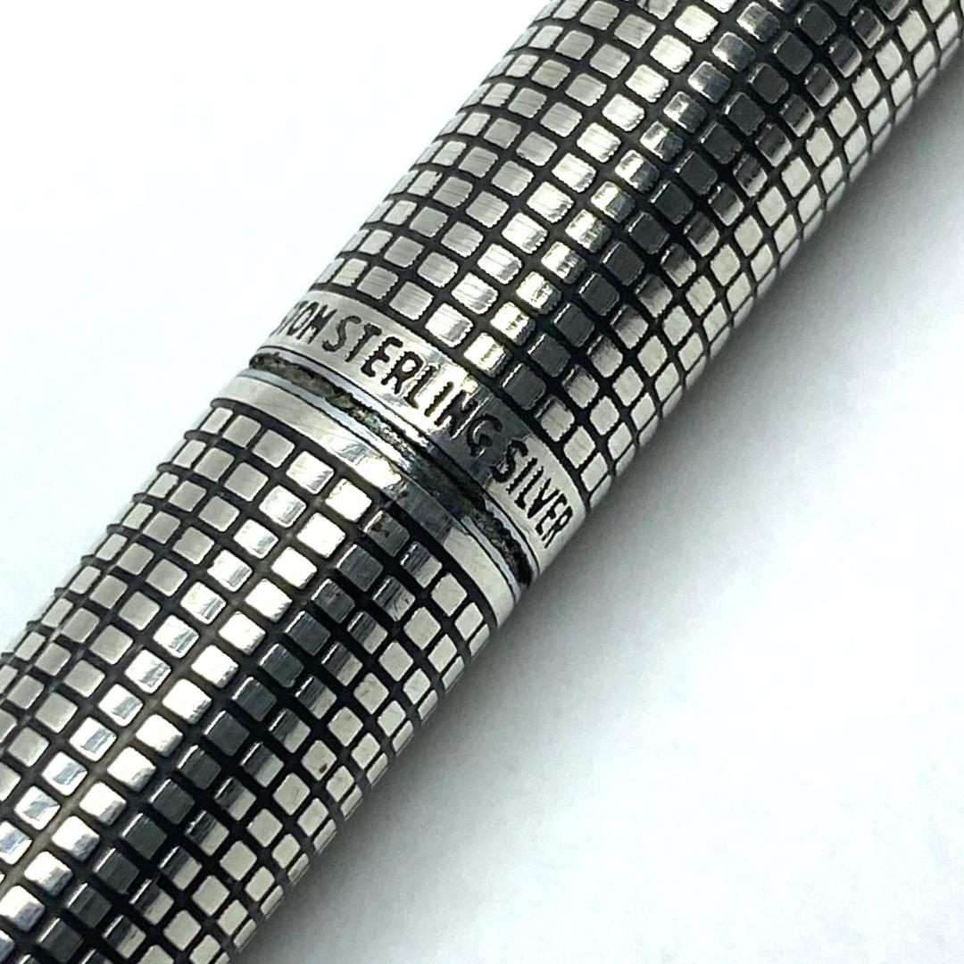 PILOT カスタム スターリングシルバー 格子柄 ボールペン