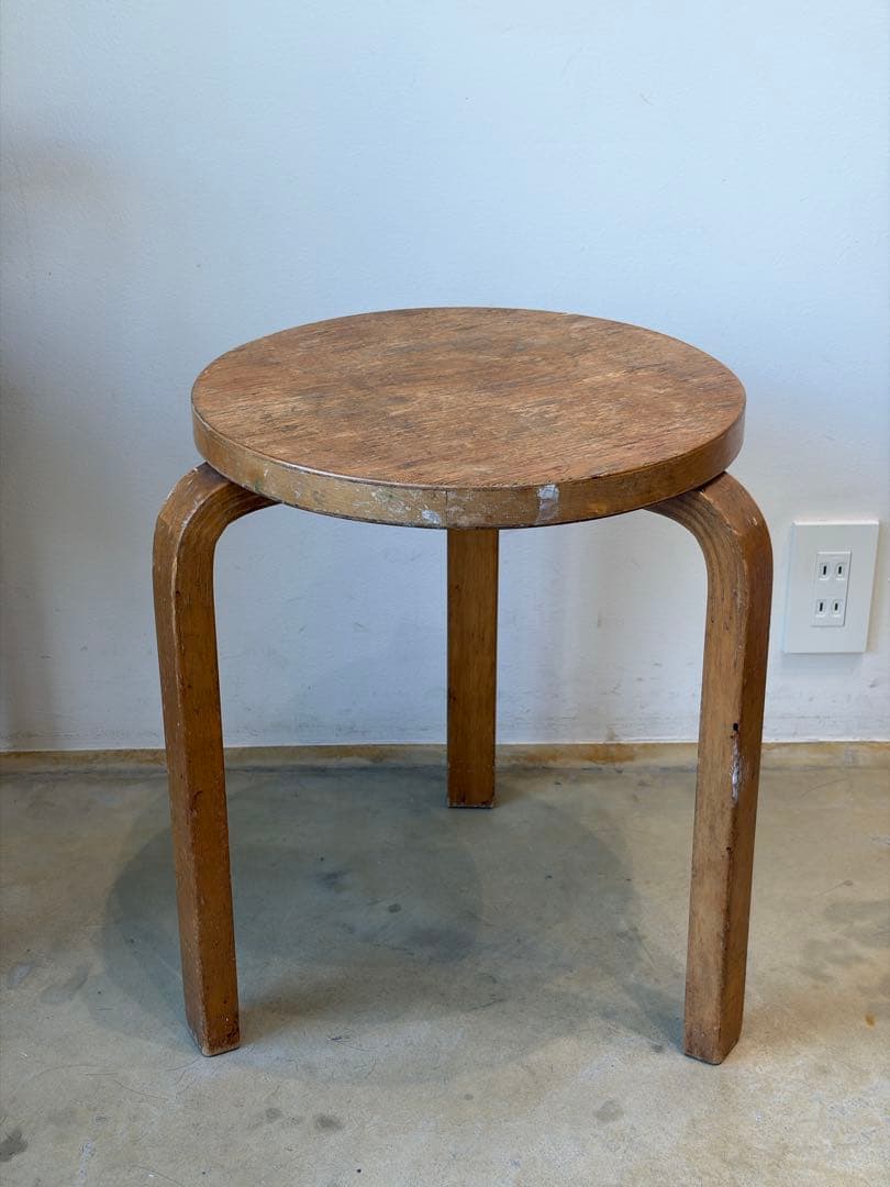 50年代 stool60 artek Alvar Aalto バックスタンプ有