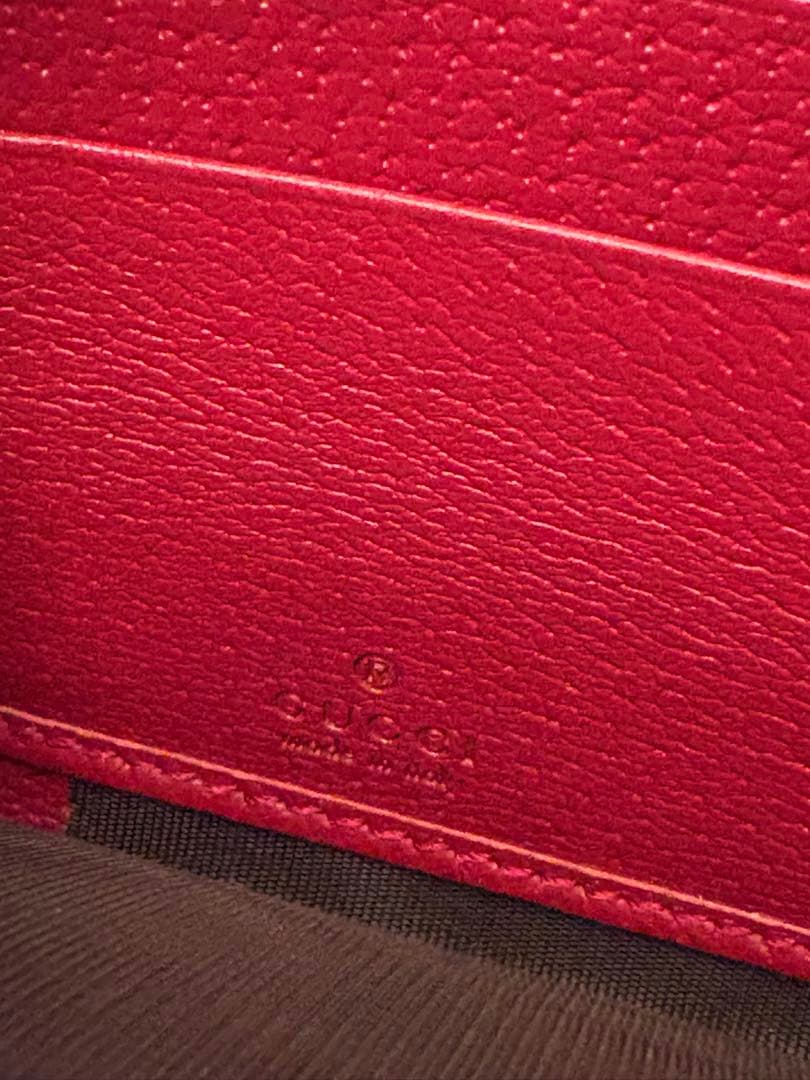 GUCCI 花柄 長財布 キャンバス