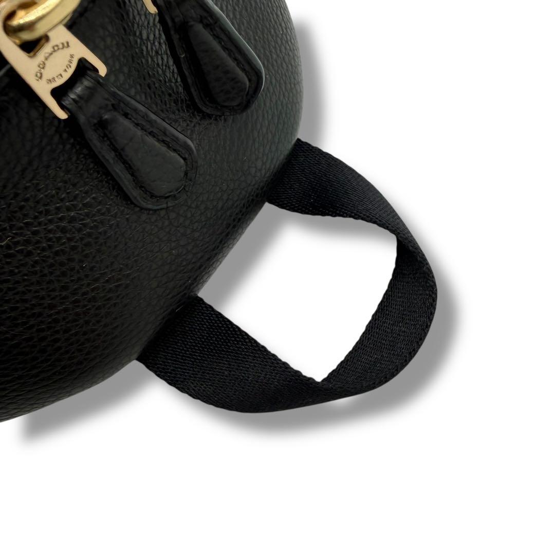 【美品】COACH コーチ リュック レザー シボ革 ブラック ミニ チャーリー