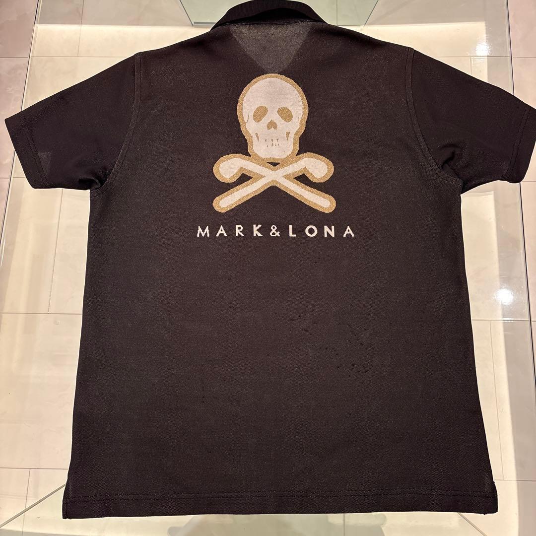 サイズ：Ｌ　MARK & LONA グレーポロシャツ　ゴルフウエア　メンズ