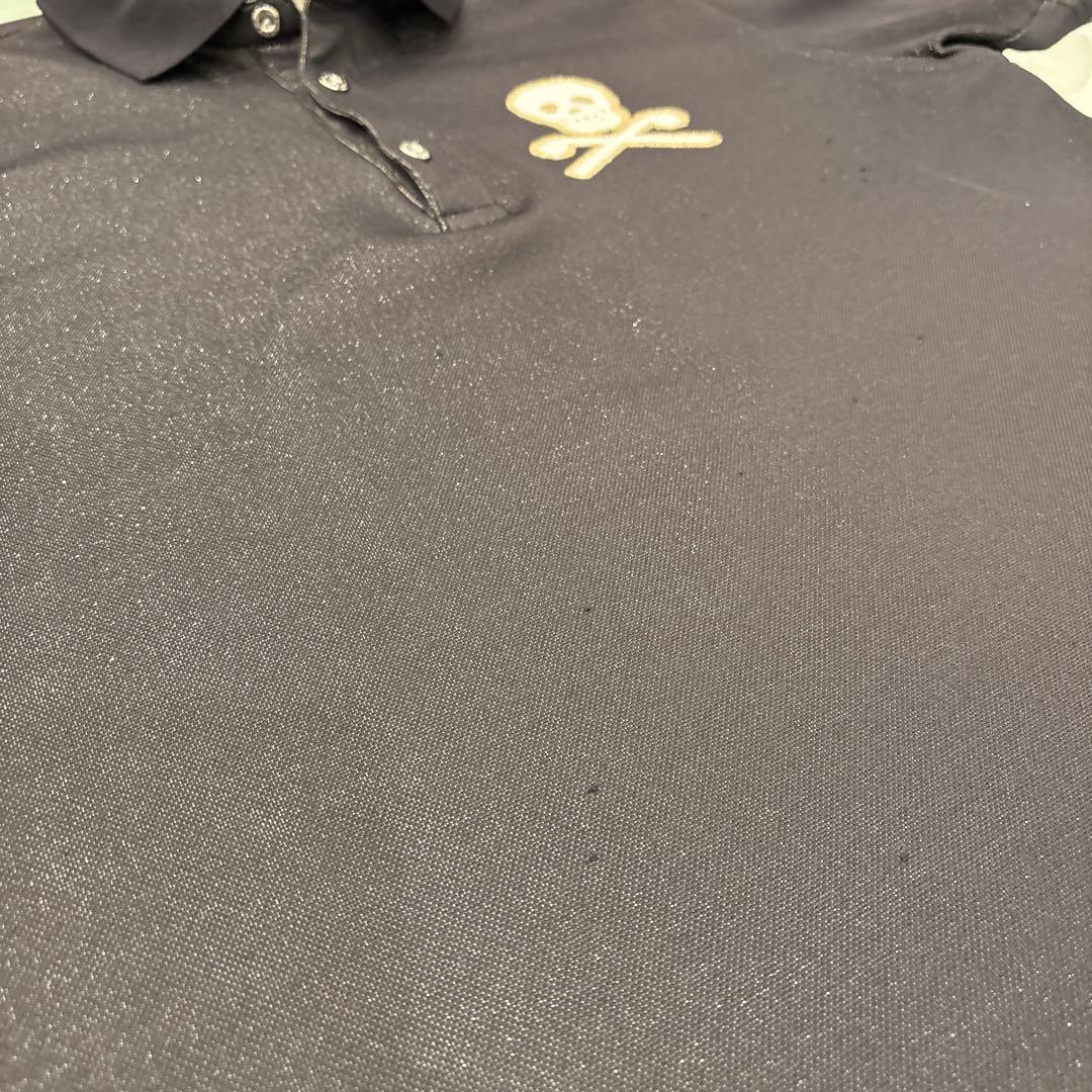 サイズ：Ｌ　MARK & LONA グレーポロシャツ　ゴルフウエア　メンズ