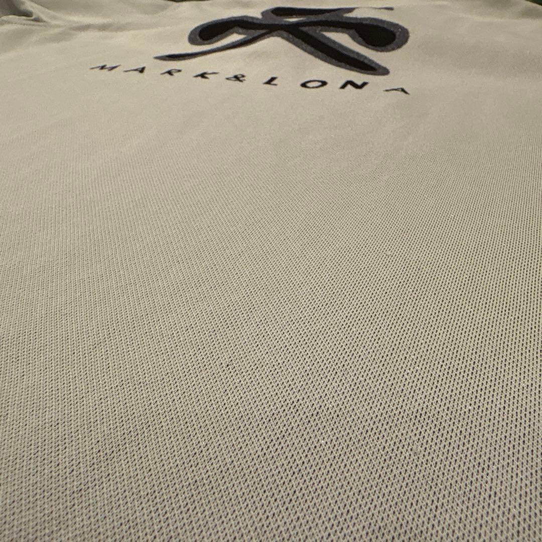 サイズ：Ｌ　MARK & LONA グレーポロシャツ　ゴルフウエア　メンズ