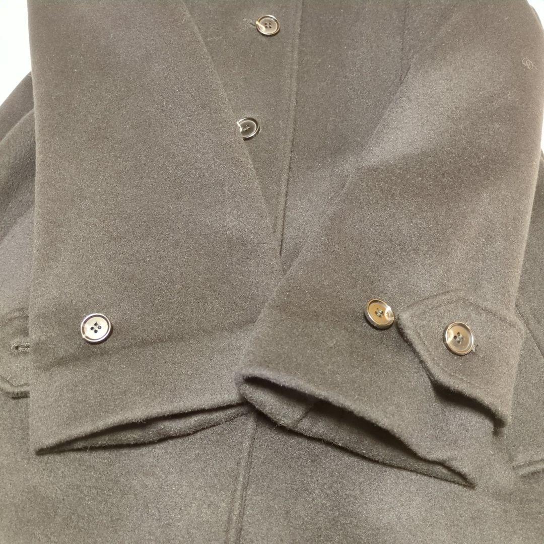 極美品　コントワー・デ・コトニエ　カシミヤ混ウールロングコート　ブラック