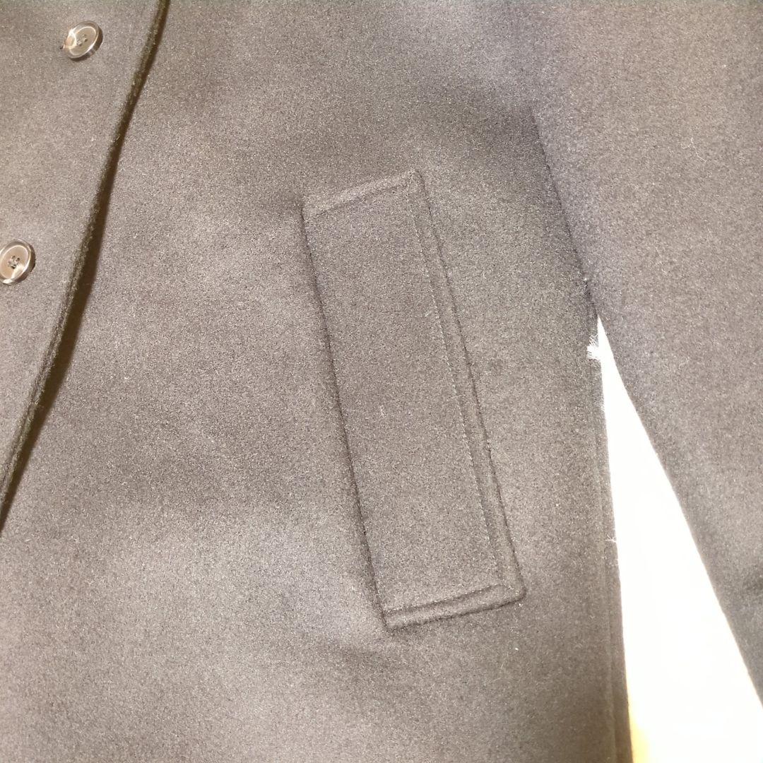 極美品　コントワー・デ・コトニエ　カシミヤ混ウールロングコート　ブラック