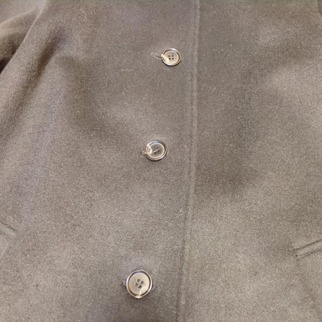 極美品　コントワー・デ・コトニエ　カシミヤ混ウールロングコート　ブラック