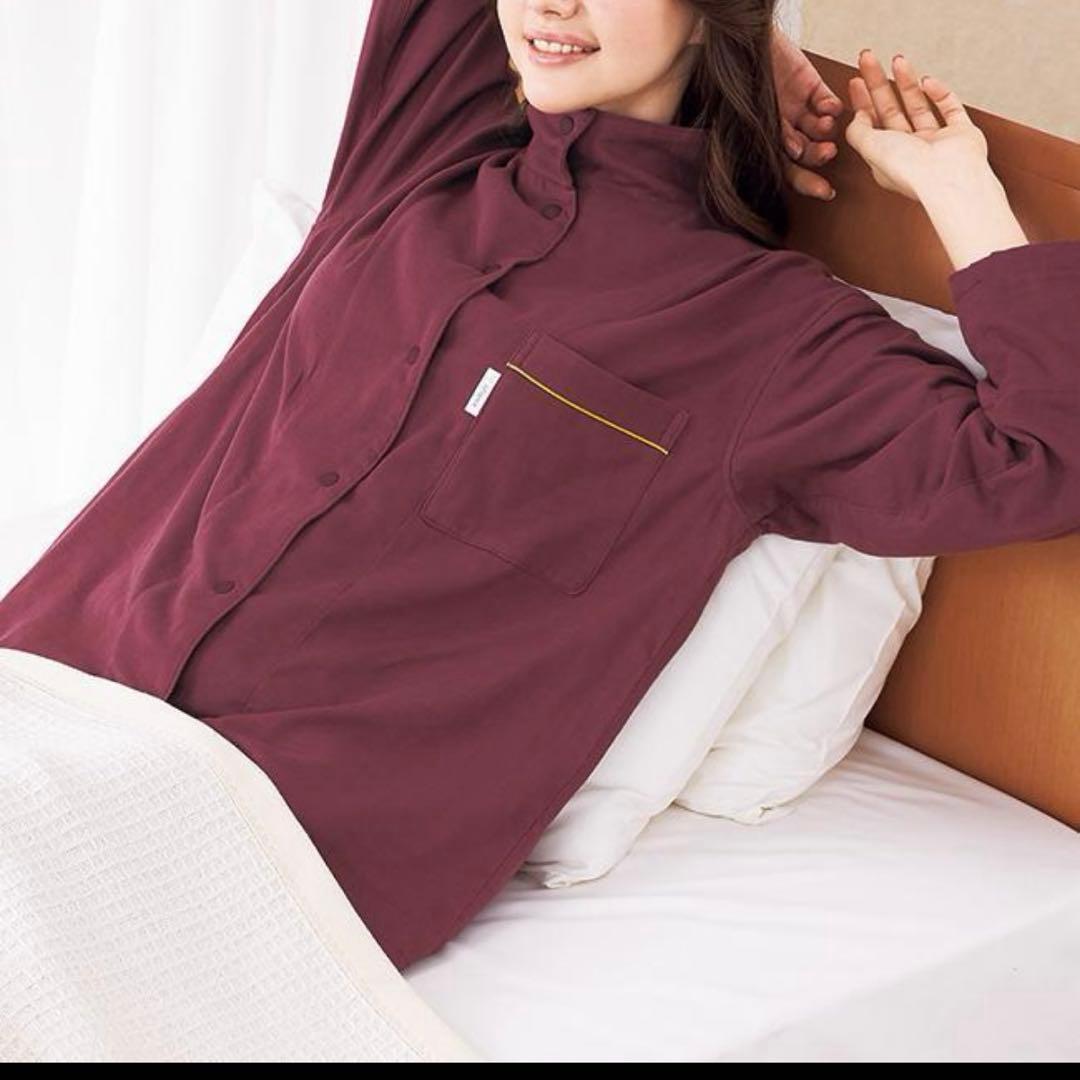 リフランス　パジャマ　Lサイズ　ボルドー