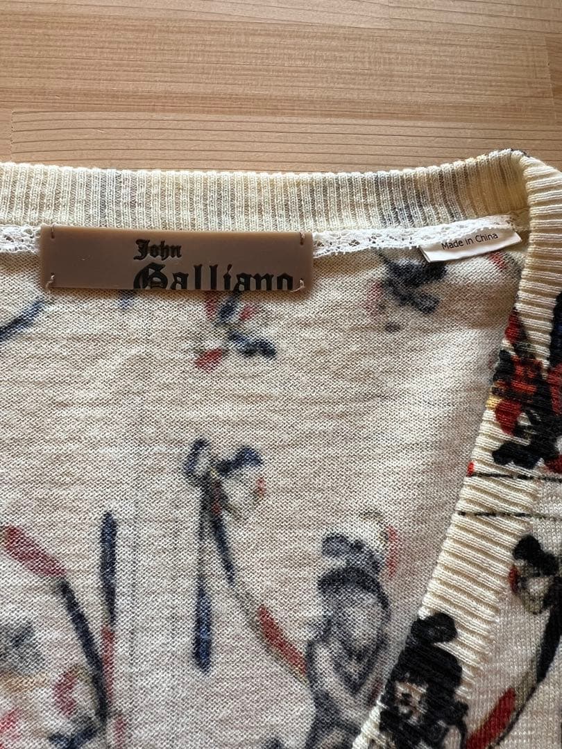 \"美品＆希少\"John Galliano ジョンガリアーノ　ナポレオンニットS